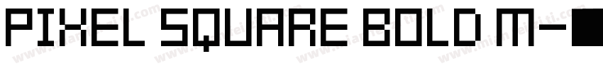 Pixel Square Bold M字体转换
